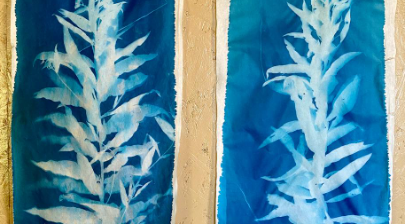 Комплект открыток «Цветочные силуэты»